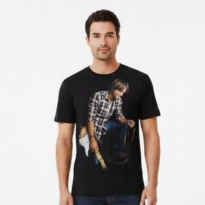 Keith Urban Escape Together World‎ Tour 2009 Black T Shirt Size M Unisex Concert